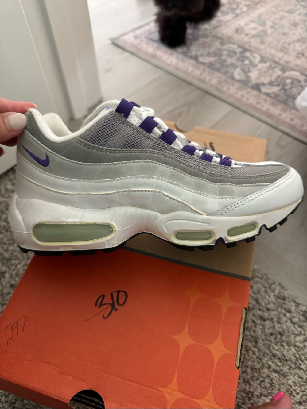 Nike Women’s Sneakers — White, Gray & Purple Accents
